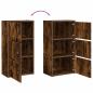Preview: Bücherregal Räuchereiche 40x24x77 cm Holzwerkstoff