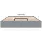 Preview: Ottoman-Bett ohne Matratze Hellgrau 140x190 cm Stoff