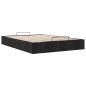 Preview: Ottoman-Bett ohne Matratze Schwarz 140x190 cm Stoff