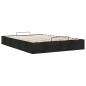 Preview: Ottoman-Bett ohne Matratze Schwarz 140x190 cm Stoff