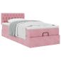 Preview: Ottoman-Bett mit Matratze Rosa 80x200 cm Samt