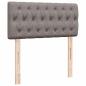 Preview: Ottoman-Bett mit Matratze Taupe 90x200 cm Stoff