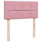 Preview: Ottoman-Bett mit Matratze Rosa 80x200 cm Samt