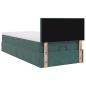 Preview: Ottoman-Bett mit Matratze Dunkelgrün 80x200 cm Samt