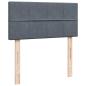 Preview: Ottoman-Bett mit Matratze Dunkelgrau 90x190 cm Samt