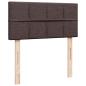 Preview: Ottoman-Bett mit Matratze Dunkelbraun 100x200 cm Stoff