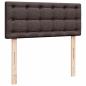 Preview: Ottoman-Bett mit Matratze Dunkelbraun 120x200 cm Stoff