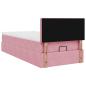 Preview: Ottoman-Bett mit Matratze Rosa 80x200 cm Samt