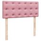 Preview: Ottoman-Bett mit Matratze Rosa 120x190 cm Samt