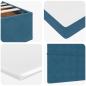 Preview: Ottoman-Bett mit Matratze Dunkelblau 120x190 cm Samt