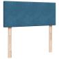 Preview: Ottoman-Bett mit Matratze Dunkelblau 120x190 cm Samt