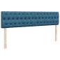 Preview: Ottoman-Bett mit Matratzen Dunkelblau 200x200 cm Samt