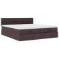 Preview: Ottoman-Bett mit Matratzen Dunkelbraun 180x200 cm Stoff
