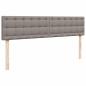 Preview: Ottoman-Bett mit Matratzen Taupe 200x200 cm Stoff