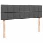 Preview: Ottoman-Bett mit Matratzen Dunkelgrau 160x200 cm Stoff