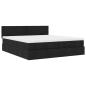 Preview: Ottoman-Bett mit Matratzen Schwarz 180x200 cm Stoff
