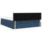 Preview: Ottoman-Bett mit Matratzen Blau 200x200 cm Stoff