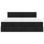 Preview: Ottoman-Bett mit Matratzen Schwarz 180x200 cm Stoff