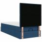 Preview: Ottoman-Bett mit Matratze Blau 100x200 cm Stoff