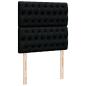 Preview: Ottoman-Bett mit Matratze Schwarz 90x190 cm Stoff