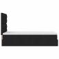 Preview: Ottoman-Bett mit Matratze Schwarz 90x190 cm Stoff