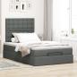 Preview: Ottoman-Bett mit Matratze Dunkelgrau 120x190 cm Stoff