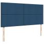 Preview: Ottoman-Bett mit Matratzen Blau 180x200 cm Stoff
