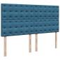 Preview: Ottoman-Bett mit Matratzen Dunkelblau 180x200 cm Samt