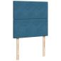 Preview: Ottoman-Bett mit Matratzen Dunkelblau 180x200 cm Samt