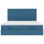 Preview: Ottoman-Bett mit Matratzen Dunkelblau 180x200 cm Samt