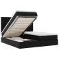 Preview: Ottoman-Bett mit Matratzen Schwarz 180x200 cm Kunstleder