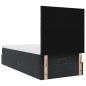 Preview: Ottoman-Bett mit Matratzen Schwarz 80x200 cm Samt