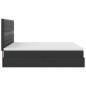 Preview: Ottoman-Bett mit Matratzen Schwarz 160x200 cm Kunstleder