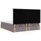 Preview: Ottoman-Bett mit Matratzen Taupe 180x200 cm Stoff