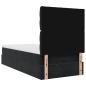 Preview: Ottoman-Bett mit Matratzen Schwarz 100x200 cm Samt