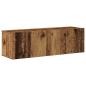 Preview: 7-tlg. TV-Schrank-Set Wandmontage Altholz-Optik Holzwerkstoff