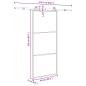 Preview: Schiebetür mit Beschlag 90x205 cm ESG-Glas & Aluminium