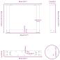 Preview: Couchtischbeine U-Form 2 Stk. Weiß 40x(30-31) cm Stahl