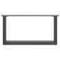 Preview: Couchtischbeine U-Form 2 Stk. Anthrazit 70x(30-31) cm Stahl