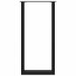 Preview: Couchtischbeine U-Form 2 Stk. Schwarz 40x(100-101) cm Stahl