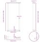 Preview: Couchtischbeine U-Form 2 Stk. Schwarz 40x(100-101) cm Stahl