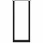 Preview: Bartischbeine U-Form 2 Stk. Schwarz 40x(110-111) cm Stahl