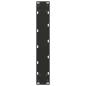 Preview: Bartischbeine U-Form 2 Stk. Schwarz 40x(110-111) cm Stahl