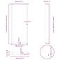 Preview: Bartischbeine U-Form 2 Stk. Schwarz 40x(110-111) cm Stahl