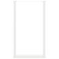 Preview: Bartischbeine U-Form 2 Stk. Weiß 60x(100-101) cm Stahl