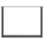 Preview: Couchtischbeine U-Form 2 Stk. Anthrazit 100x(72-73) cm Stahl