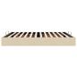 Preview: Ottoman-Bett ohne Matratze Creme 160x200 cm Stoff