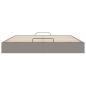 Preview: Ottoman-Bett ohne Matratze Taupe 200x200 cm Stoff