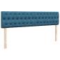 Preview: Ottoman-Bett mit Matratze Dunkelblau 180x200 cm Samt