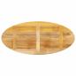 Preview: Tischplatte 110x40x3,8 cm Oval Massivholz Mango